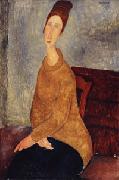 Amedeo Modigliani Jeanne Hebuterne with Yellow Sweater china oil painting reproduction